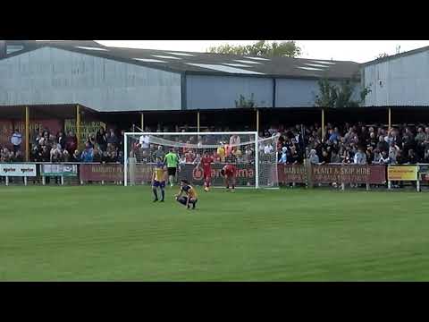 Henry Landers goal against Berkhamsted viewed from Clubhouse side static camera