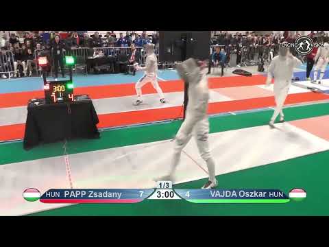 European Championships 2023 CMS - L8 - Zsadany Papp HUN v Oszkar Vajda HUN