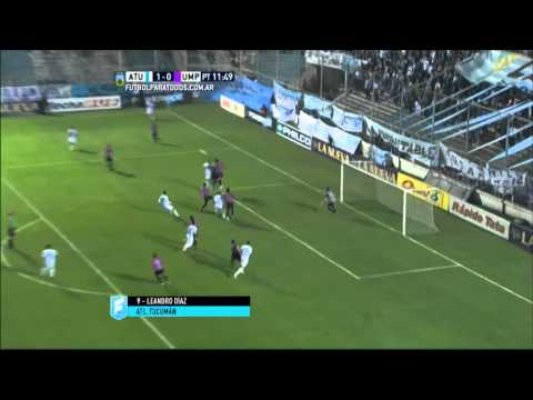 Gol de Díaz. Atlético Tucumán 1 - Unión (MdP) 0. Fecha 19. Primera B Nacional 2015. FPT.