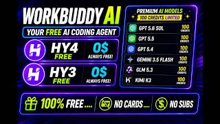 Free Coding Agent: Hy4 & Hy3 FREE + GPT-5.6, GLM-5.3 & Kimi K3 (100+ F