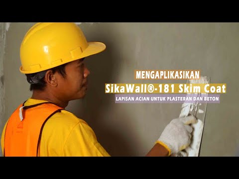 Mengaplikasikan Sika-181 Skim Coat
