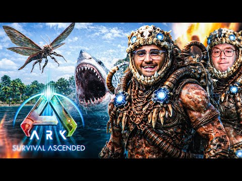 WIR HABEN EINEN MEGALODON UND EINE RHYNIOGNATHA GEZÄHMT!💪 ARK Survival Ascended Grind mit GTime🔥