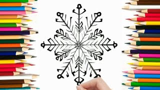 How to Draw a Snowflake: Simple Step-by-Step Tutorial for Beginners and Kids