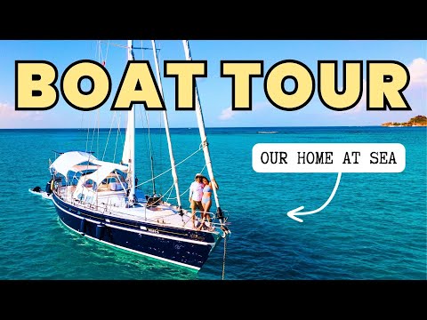 Living on our sailboat for 3 years - Contest 48CS FULL BOAT TOUR