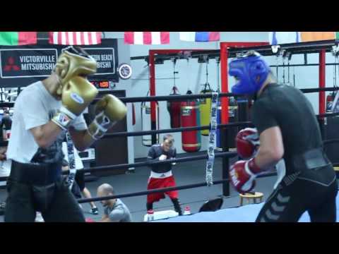 Egis Kavaliauskas Training At The Robert Garcia Boxing Academy For His Big Fight July 16th
