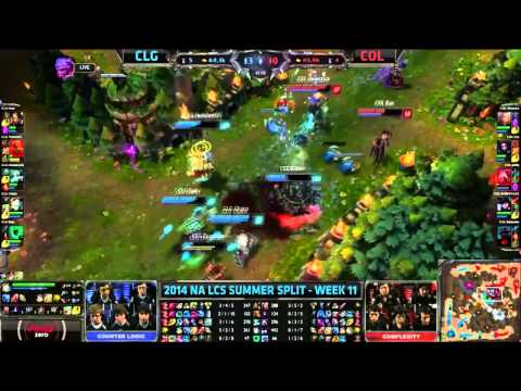LCS Highlights CLG vs Complexity Week 11 Day 2 NA Summer 2014 CLG vs COL S4 W11D2G6 Season 4