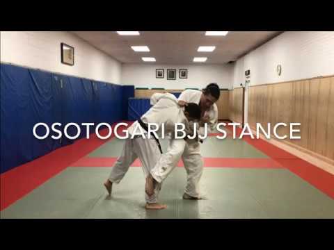 Osoto gari bjj stance