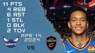 Tre Mann player Full Highlights vs CAVALIERS NBA Regular season game 14-04-2024