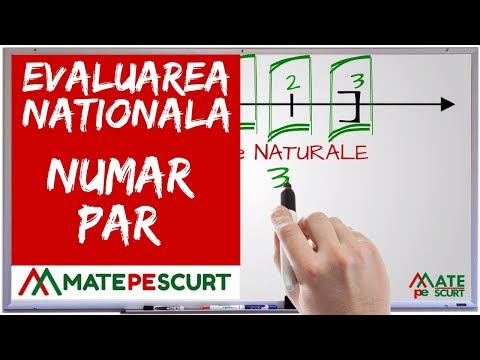 Evaluarea Nationala – numar par