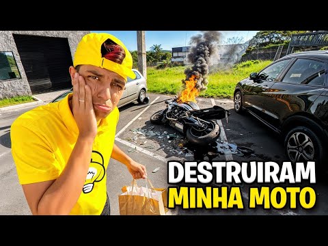 ESSE É O FIM DA MINHA MOTO SUPERESPORTIVA … *Destruiram ela … 