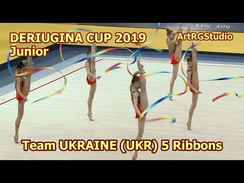 Team UKRAINE (UKR) 5 Ribbons - Junior - 2019 DERIUGINA CUP Grand Prix