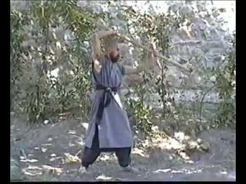 Дорже Жамбо лама. Работа с посохом.