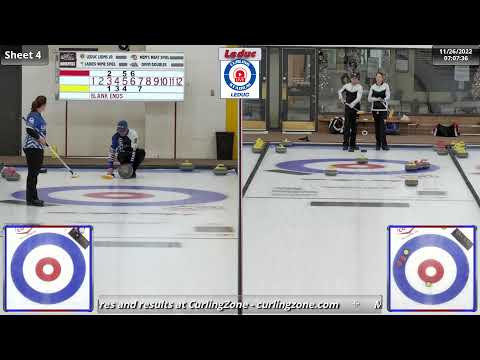 Kalk/MacAlpine vs. Shulman/Ouellette - Draw 5 - Curling Stadium Alberta Curling Series Doubles