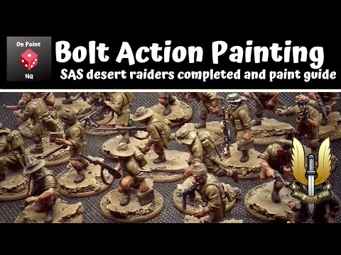 Bolt Action Painting - SAS infantry finished and a painting guide