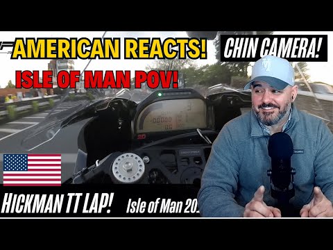 PETER HICKMAN BMW HP4 RACE Chin Camera full lap! AMERICAN REACTS!