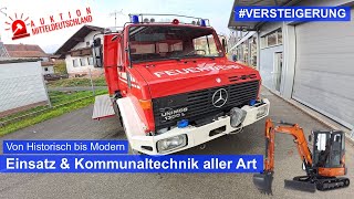 Einsatzfahrzeuge und Werkzeuge zu versteigern! Auktion Mitteldeutschland