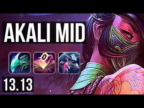 AKALI vs ANIVIA (MID) | 3.2M mastery, 10/1/4, 1600+ games, Legendary | NA Master | 13.13