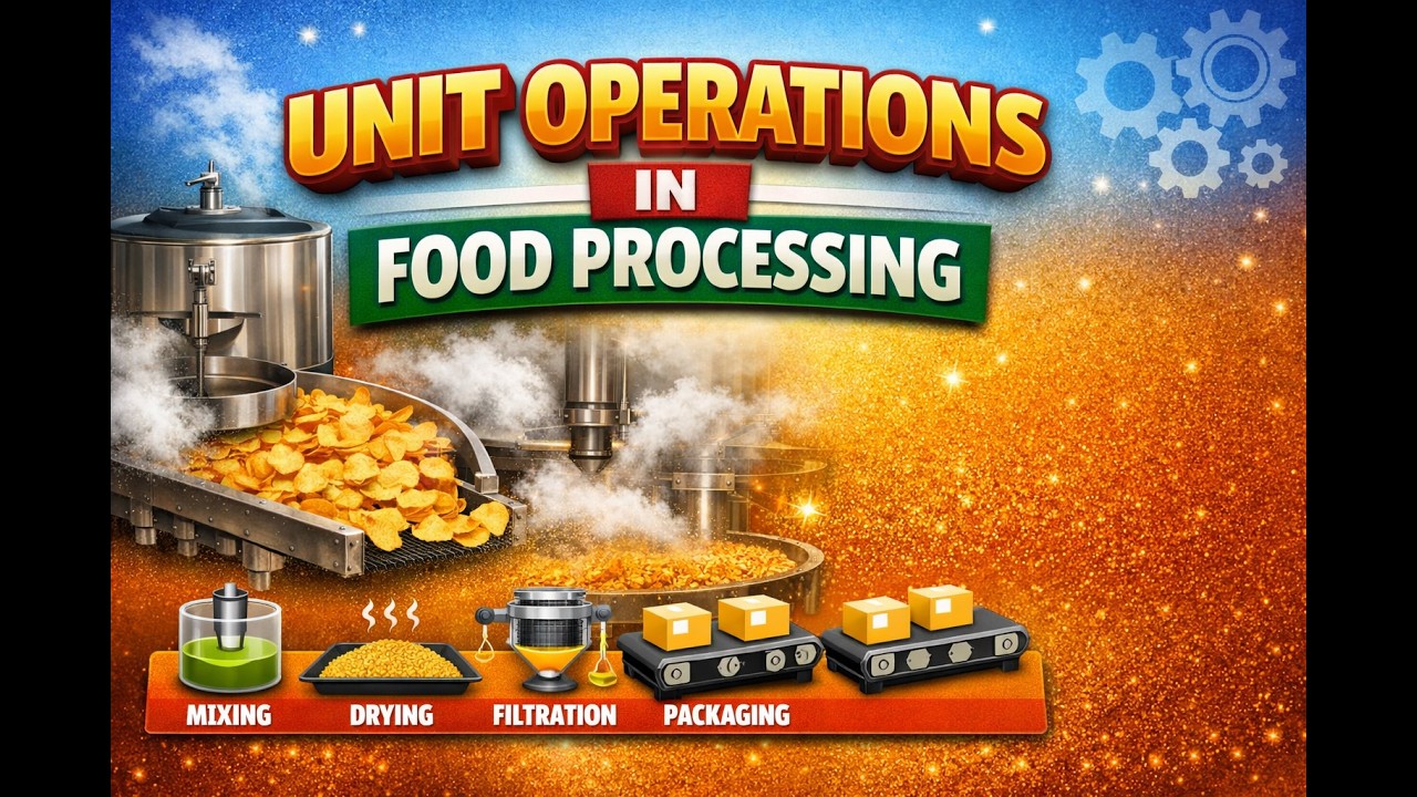 “Unit Operations in Food Processing | Easy Explanation