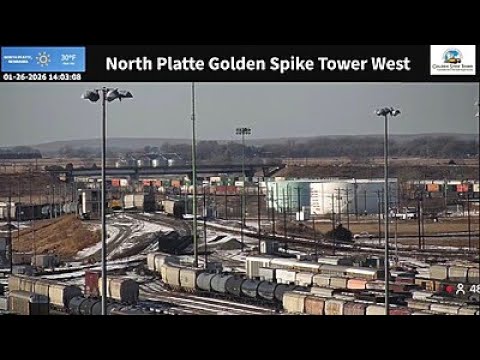 Live webcam view of Bailey Yard West View, Golden Spike Tower