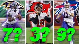 Ranking every Starting NFL QB last to first (2021)