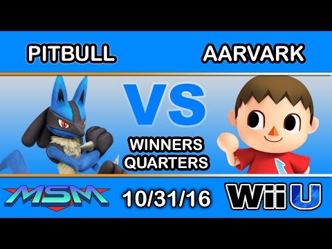 MSM 72 - Pitbull (Lucario) Vs. Aarvark (Villager) Winners Quarters - Smash Wii U