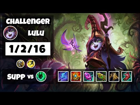 Lulu vs Thresh BR Challenger SUPPORT (1/2/16) - v11.17
