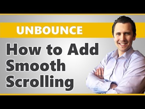 Unbounce: How to Add a Scroll & Smooth Scrolling Link