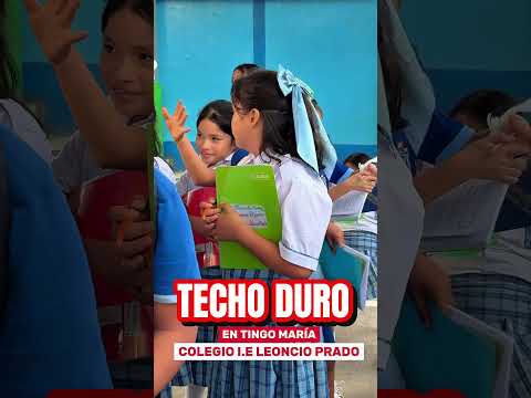 La I.E. 32262 de Leoncio Prado estrena techo duro