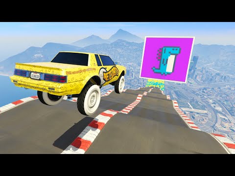 MEGA RAMPA 427.000% IMPOSIBLE! NIVEL DINOSAURIO!! - GTA V ONLINE