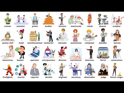 Learn 200 Jobs and Occupations in English Fast and Easy
