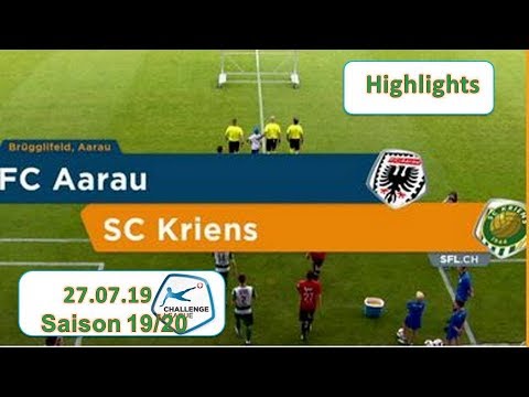 Highlights: Fc Aarau vs SC Kriens (27.07.19