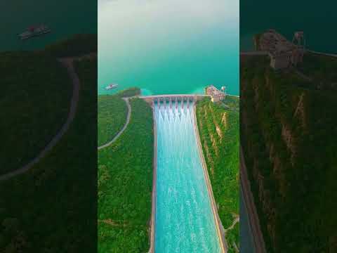 Tarbela Dam Aerial Spectacle | Drone's Eye View! 🚁✨ #naturelovers #nature #travel