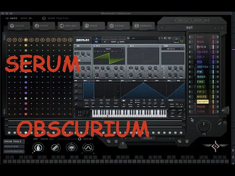 Obscurium by Sugar Bytes sequences Serum by Xfer