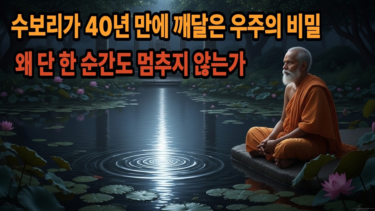 수보리가 40년 만에 깨달은 우주의 비밀 - 왜 단 한 순간도 멈추지 않는가