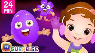 Learn PURPLE Colour with Funny Egg Surprise Toys & Songs | ChuChuTV Colorful Surprise Eggs for Kids Learn PURPLE Colour with Funny Egg Surprise Toys & Songs | ChuChuTV Colorful Surprise Eggs for Kids