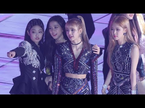 181225 블랙핑크(BLACKPINK) 선미 친목,블링크찾아 인사 전출연진 엔딩 (Ending) [4K] 직캠 Fancam (2018 가요대전) by Mera