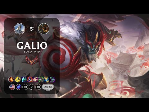 Galio Mid vs Cassiopeia - NA Grandmaster Patch 13.4
