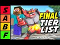 THE FINAL SMASH BROS ULTIMATE TIER LIST