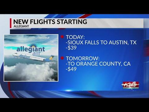 New flights from Sioux Falls Regional Airport announced