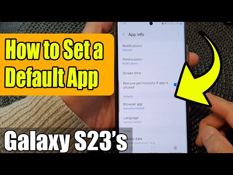 Galaxy S23's: How to Set a Default App