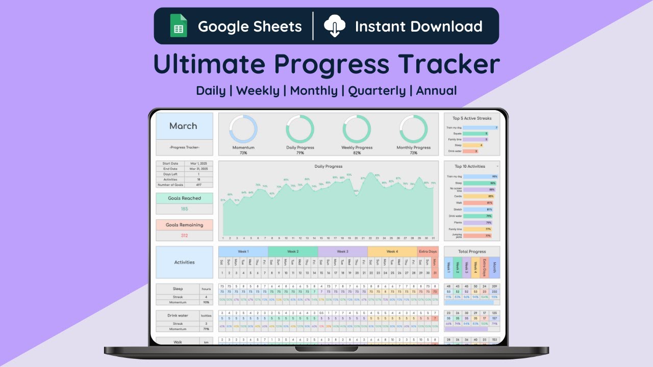 Ultimate Progress Tracker Light Mode Tutorial