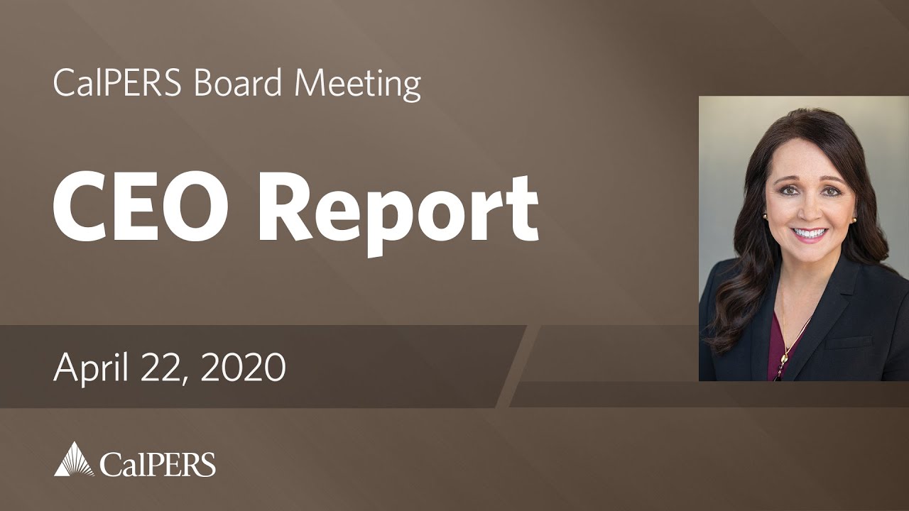 CEO Report | April 22, 2020