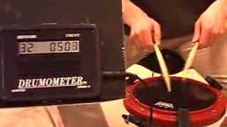 Drumometer 1033 single strokes in 60 seconds