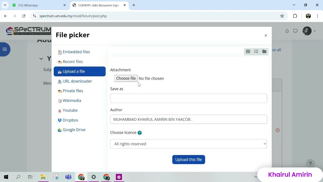 Spectrum UM- How to Upload PDF in Spectrum forum?