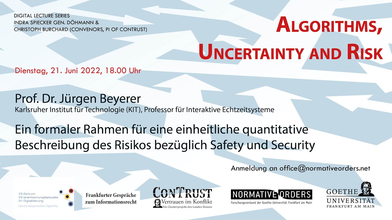 Ein formaler Rahmen für eine quantitative Beschreibung des Risikos bezüglich Safety und Security