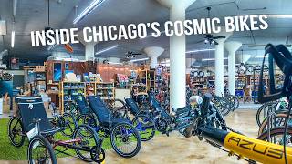 Inside Cosmic Bikes Chicago! Pizza, Touring Dream Builds & Recumbent Community