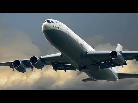 Rare Ilyushin IL-96-400T take off from Moscow Sheremetyevo Airport | Plane Spotting Highlights