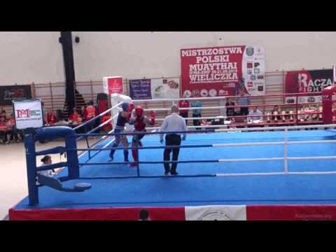 Natalia Leciejewska(KOHORTA Poznań)vs.Magdalena Mróz (SERAFIN NLFC), -51 kg. finał, MP2015 Wieliczka