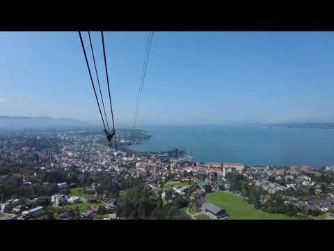 Fahrt auf den Pfänder von Bregenz mit der Seilbahn