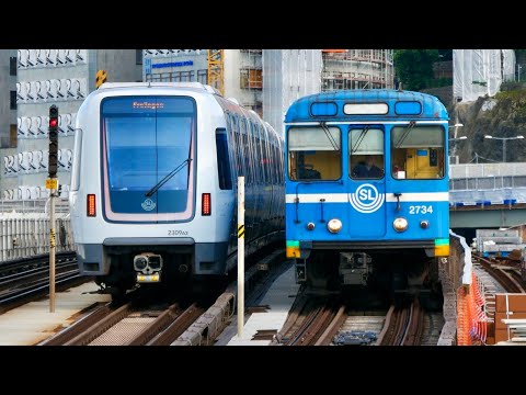 Stockholm U-Bahn - Sommer 2022 | Züge (C6, C14, C20, C30)